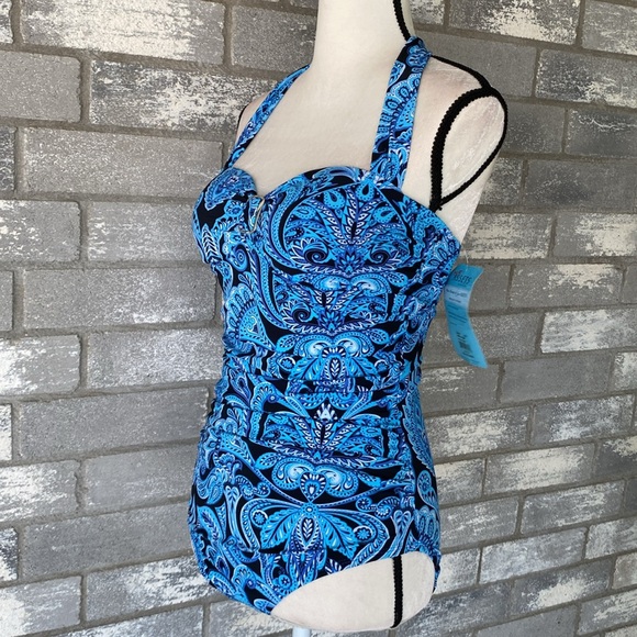 Love Your Assets by Sara Blakely SPANX One Piece Bathing Suit Size M NWT - Picture 4 of 11